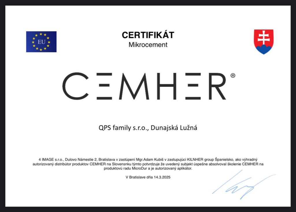 Mikrocement cemher cerfifikat